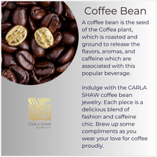 Load image into Gallery viewer, Coffee Bean Earrings