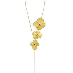 Hydrangea and Emeralds Necklace