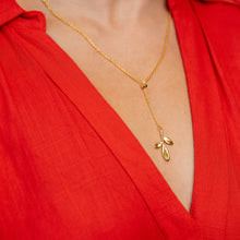 Load image into Gallery viewer, grace herb arruda necklace solitaire 18K gold  sustainable jewelry
