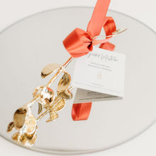 Load image into Gallery viewer, Mistletoe Ornament in 24-Karat Gold
