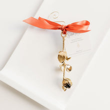 Load image into Gallery viewer, Mistletoe Ornament in 24-Karat Gold
