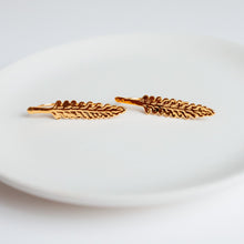 Load image into Gallery viewer, lavender earrings gold hook
