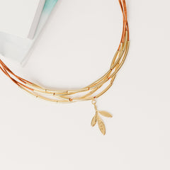 Grace Herb Necklace with Cotton Cords