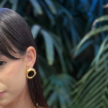 Load image into Gallery viewer, Orange Peel Earrings
